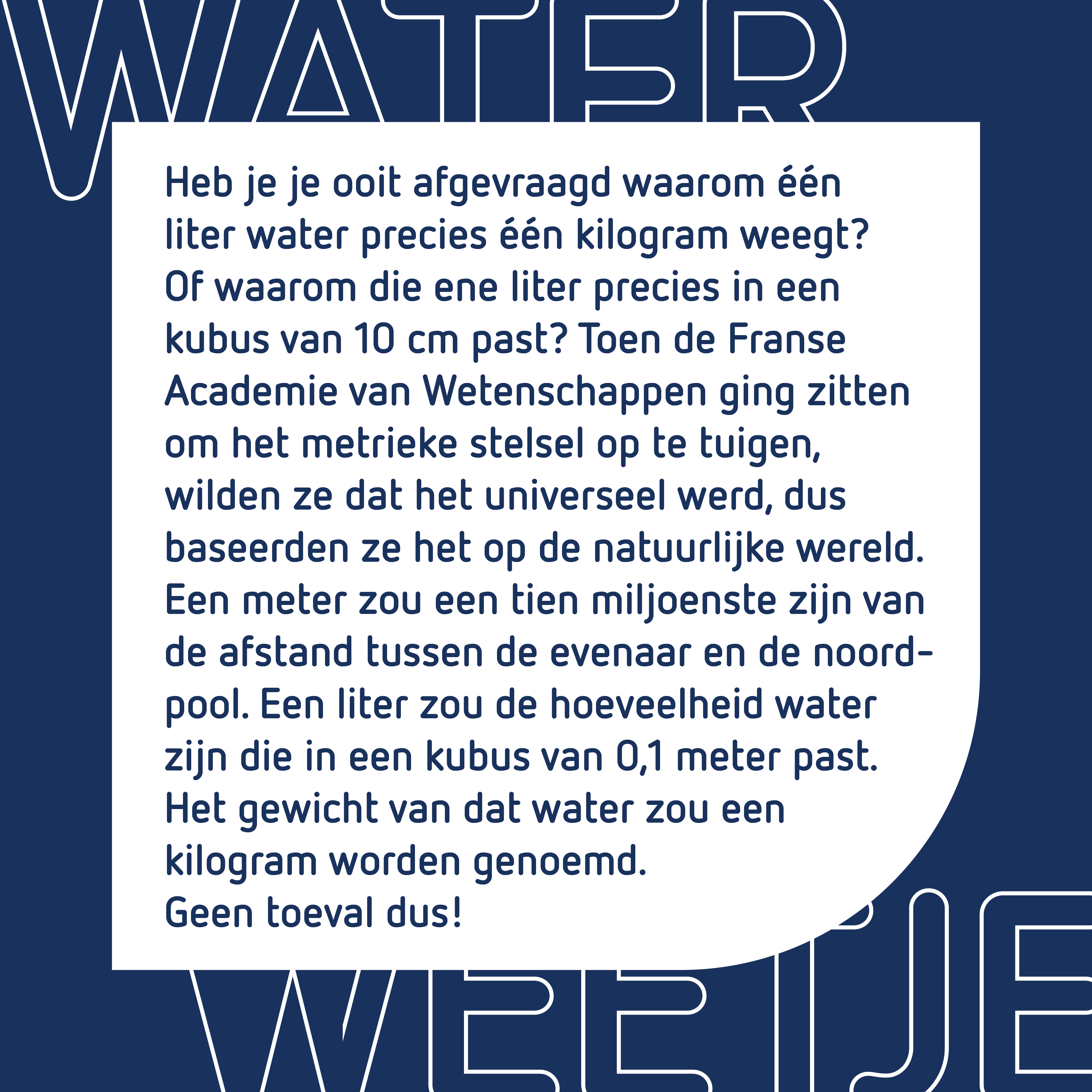 Water weetjes Metrieke stelses 2